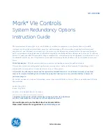 Preview for 1 page of GE Mark VIe Instruction Manual