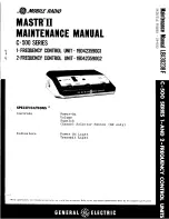 GE MASTR-2 C-500 Series Maintenance Manual предпросмотр