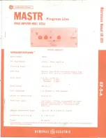 Preview for 1 page of GE MASTR 4EF5A1 Maintenance Manual