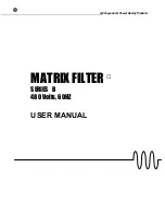 GE MATRIX FILTER B Series User Manual предпросмотр