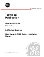 GE MaxOptix T5-2600P Star Series Installation Manual preview