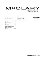GE McClary XBXR2080 Owner'S Manual preview