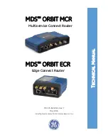 GE MDS ORBIT MCR Technical Manual preview