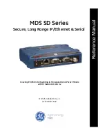 GE MDS SD Series Reference Manual preview