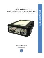 Preview for 1 page of GE MDS TD220MAX Technical Manual