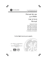 Preview for 1 page of GE MGI09CAB3 Use & Care Manual