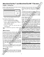 Preview for 16 page of GE MicroVersaTrip Plus RMS9C Series User Manual