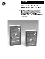 GE MicroVersaTrip Plus User Manual preview