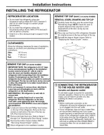 Preview for 17 page of GE Model 20 Owner'S Manual And Installation Instructions