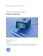 Preview for 2 page of GE Moisture monitor series 3 Programming Manual