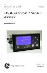 GE Moisture Target Series 6 User Manual предпросмотр