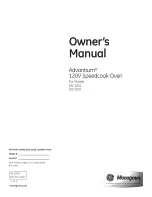 GE Monogram Advantium ZSC1201 Owner'S Manual preview