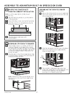 Preview for 2 page of GE Monogram Advantium ZSC1202 Assembly Instructions