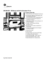 Preview for 3 page of GE MONOGRAM Advantium ZSC2001CSS Dimensions And Installation Information