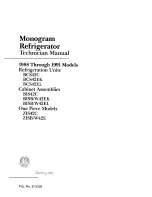 GE Monogram BCS42C Technician Manual preview