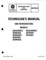 GE Monogram BCS42CKB/C Technician Manual preview