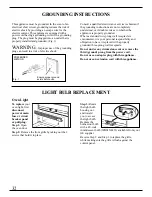 Предварительный просмотр 32 страницы GE Monogram MC1090 Series Use And Care Manual