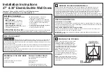 GE Monogram MOCTWODW108 Installation Instructions Manual preview