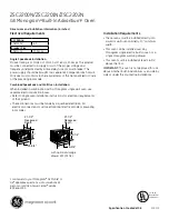 GE Monogram Pro ZSC2202NSS Datasheet preview