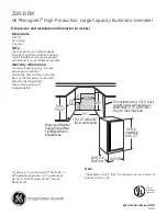 GE Monogram Refrigerator Dimensions And Installation Information preview