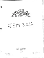 GE Monogram Spacemaker II JEM32G Manual предпросмотр