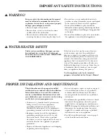 Preview for 4 page of GE Monogram ZBD 1800 Owner'S Manual