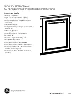 Preview for 3 page of GE Monogram ZBD0700NII Dimensions And Specifications