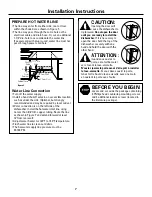 Preview for 7 page of GE Monogram ZBD1800G Installation Instructions Manual