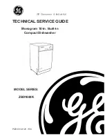 Предварительный просмотр 1 страницы GE Monogram ZBD1800K Series Technical Service Manual