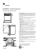 Preview for 1 page of GE Monogram ZBD3500ZWW Dimension Manual