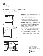 Предварительный просмотр 1 страницы GE Monogram ZBD4500DSS Dimensions And Specifications