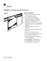 Предварительный просмотр 2 страницы GE Monogram ZBD4500DSS Dimensions And Specifications