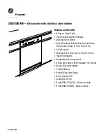 Preview for 3 page of GE Monogram ZBD4700XBB Dimension Manual