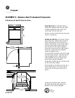 Preview for 1 page of GE Monogram ZBD4900YSS Dimension Manual