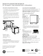 GE Monogram ZBD6900 Series Dimensions And Specifications предпросмотр