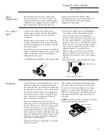 Предварительный просмотр 15 страницы GE Monogram ZBD7005GII Owner'S Manual