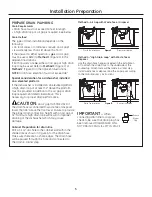 Preview for 5 page of GE Monogram ZBD8920PSS Installation Instructions Manual