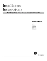 GE MONOGRAM ZCG3100 BB Installation Instructions Manual preview