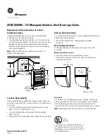 GE Monogram ZDBC240NBS Dimensions And Specifications preview