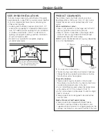 Preview for 4 page of GE Monogram ZDBI240 Design Manual With Installation Instructions