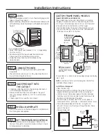 Предварительный просмотр 7 страницы GE Monogram ZDBI240 Design Manual With Installation Instructions