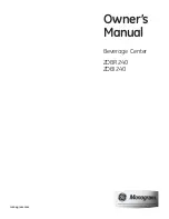 Preview for 1 page of GE Monogram ZDBI240 Owner'S Manual