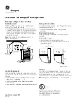 GE Monogram ZDBI240WII Datasheet предпросмотр