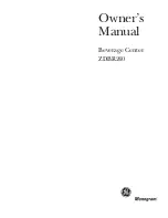 GE Monogram ZDBR240 Owner'S Manual preview