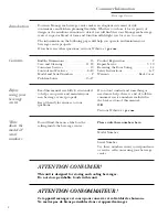Preview for 2 page of GE Monogram ZDBR240 Owner'S Manual