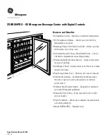 Preview for 2 page of GE Monogram ZDBR240PBS Dimension Manual