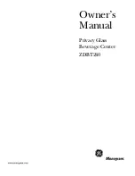 GE Monogram ZDBT240 Owner'S Manual preview