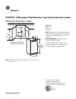 GE MONOGRAM ZDIS15CSS Dimensions And Specifications preview