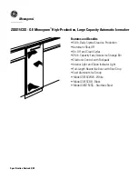 Предварительный просмотр 3 страницы GE MONOGRAM ZDIS15CSS Dimensions And Specifications