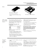 Preview for 8 page of GE Monogram ZDK910 Use And Care Manual